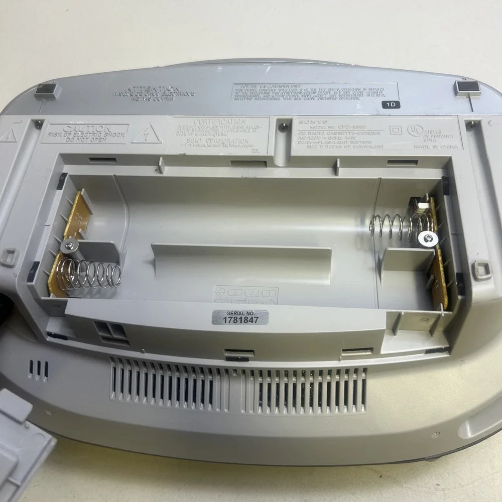 Sony Boombox CFD-S350 Stereo CD Tape AM/FM Power Cord Tested & Working